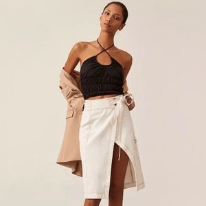 NWT Anthropologie Pilcro Utility Wrap Skirt